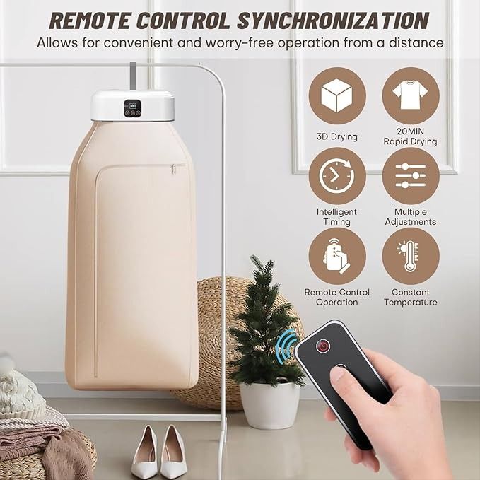 Portable Electric Clothes Dryer for Apartments & Travel