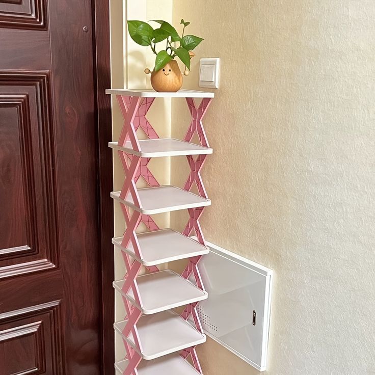 6-Tier Plastic Shoe Storage Rack – Durable Space-Saving Organizer for Home & Closet